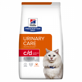 Hills Prescription Diet c/d Urinary Stress - диета за котки страдащи от идиопатичен цистит и за профилактика на уролити 1.5 кг.